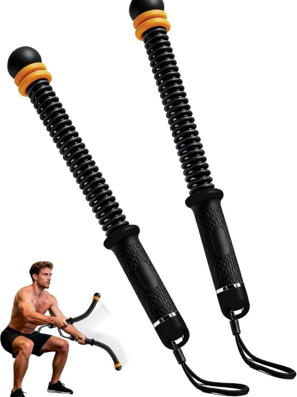 Adjustable Ropeless Battle Ropes - Portable Home Gym Workout Equipment